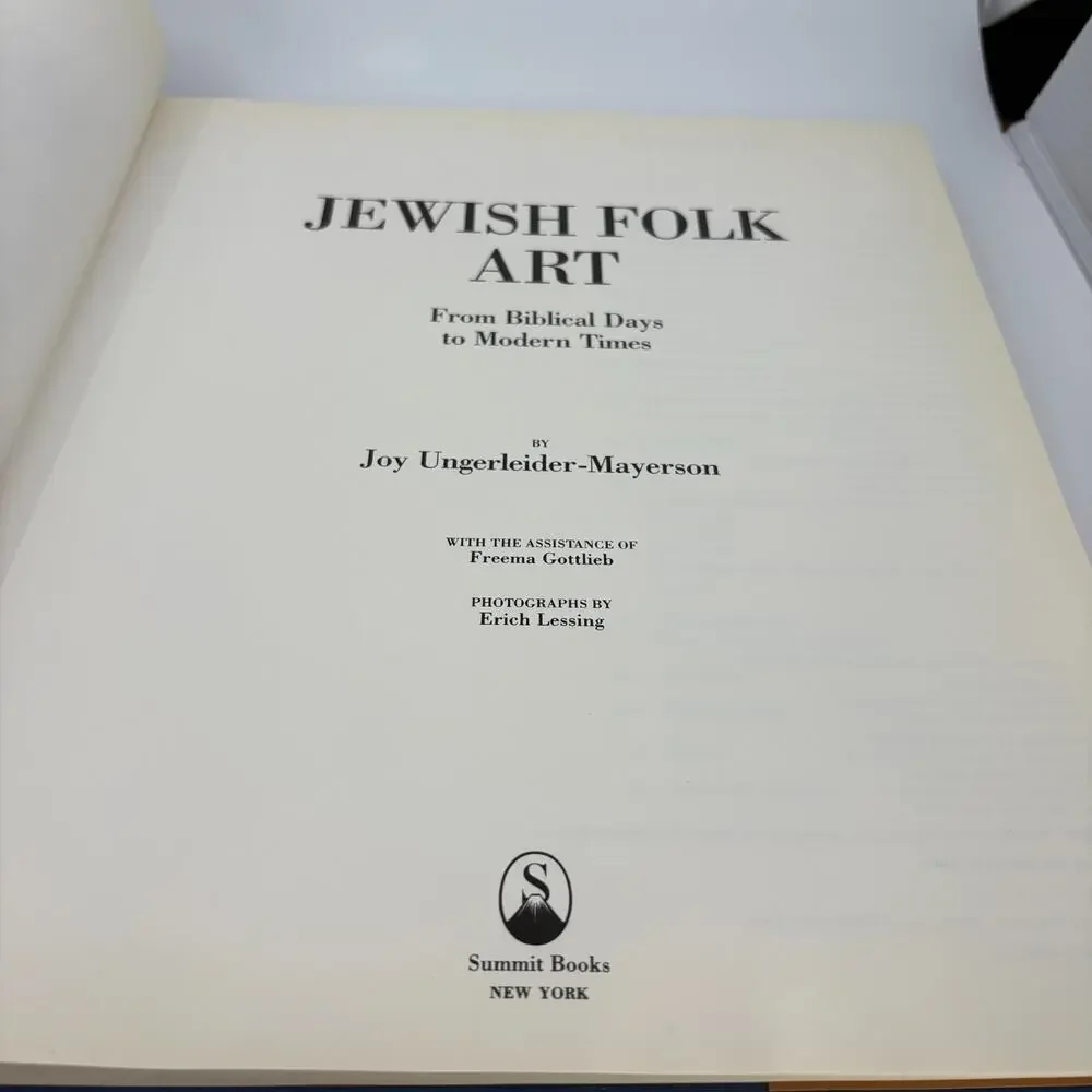 Jewish Folk Art From Biblical Days To Modern Times Joy Ungerleider Hardcover